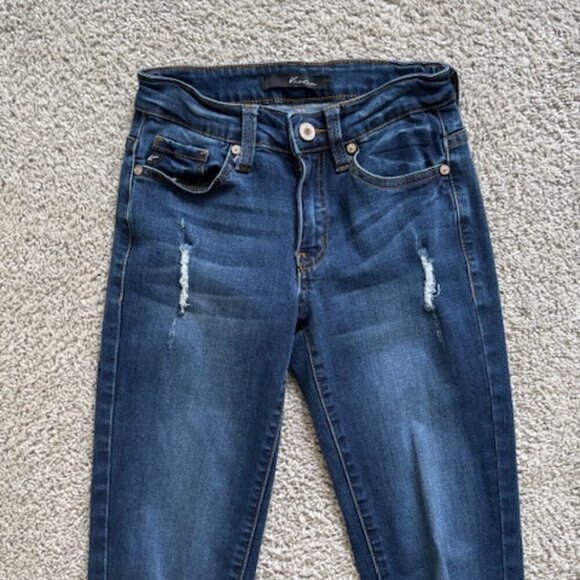 KanCan distressed jeans skinny jeans size 0 - Picture 2 of 8